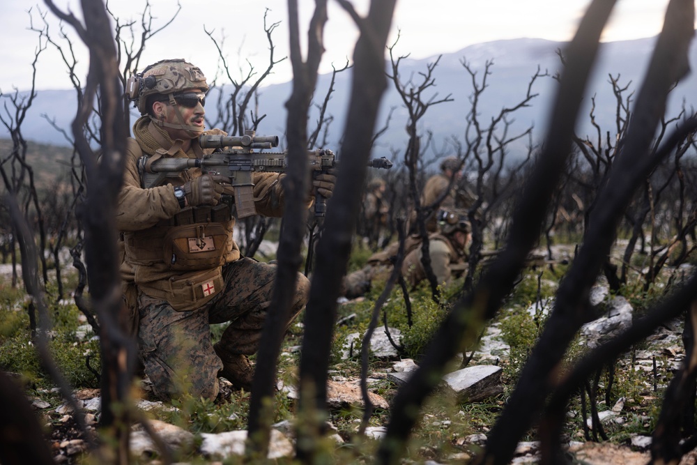 26th MEU Marines Conduct Exercise Odyssey Encore Alongside Hellenic Marines