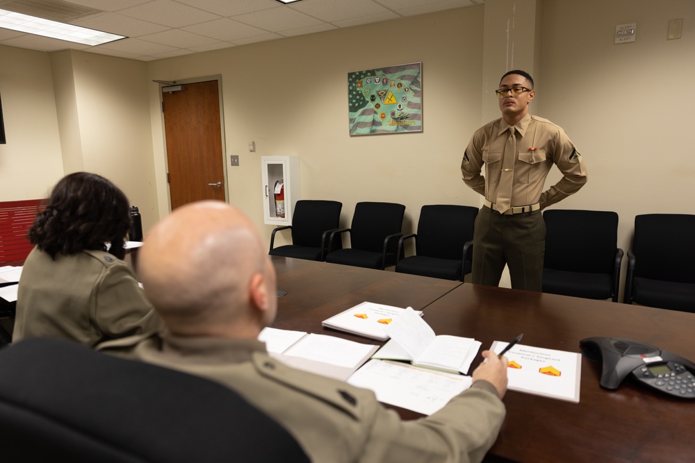 Swamp Foxes hold Meritorious Corporal Promotion Board