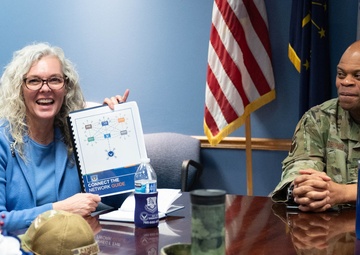 Fourth Air Force command team visits Grissom