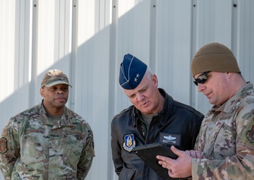 Fourth Air Force command team visits Grissom
