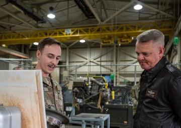 Fourth Air Force command team visits Grissom