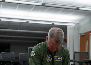 Fourth Air Force command team visits Grissom
