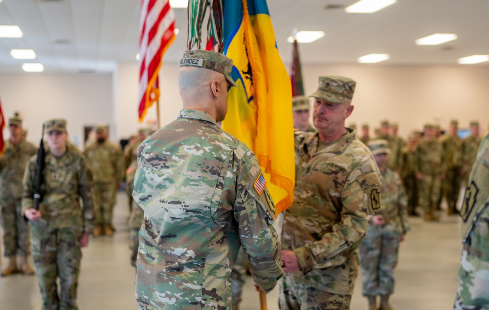 55th Maneuver Enhancement Brigade ceremonies