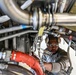 Airman Inspects Fasteners on Jet Engine at Selfridge Air National Guard Base