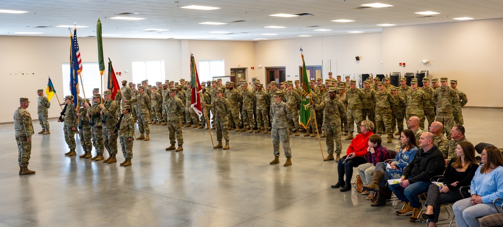 55th Maneuver Enhancement Brigade ceremonies