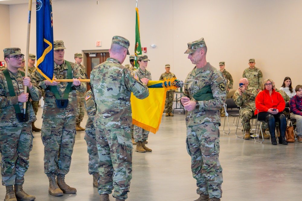 55th Maneuver Enhancement Brigade ceremonies