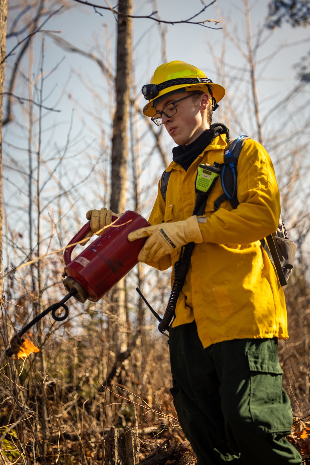 Quantico Firefighters Conduct Controlled Burn