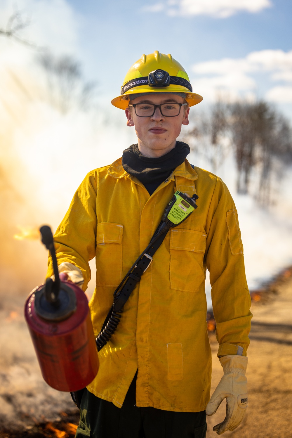 Quantico Firefighters Conduct Controlled Burn