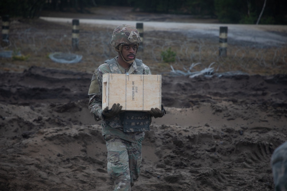 Task Force Provider Soldiers execute a convoy live fire exercise