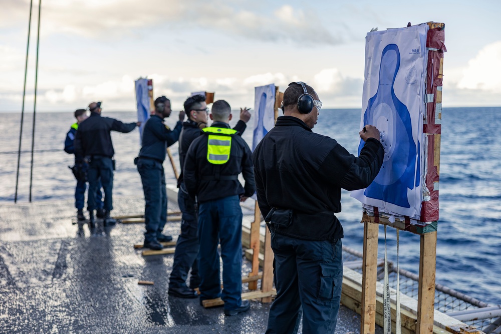 Abraham Lincoln conducts small arms live-fire exercise