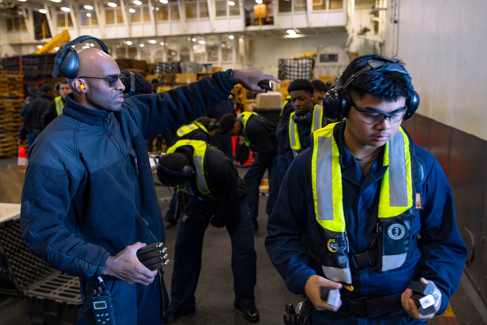 Abraham Lincoln conducts small arms live-fire exercise