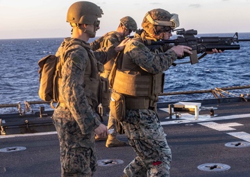 Sun's out, Guns out: Marines with the 26th MEU(SOC)’s Logistics Battalion Conduct Live-Fire Training