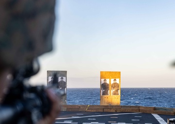 Sun's out, Guns out: Marines with the 26th MEU(SOC)’s Logistics Battalion Conduct Live-Fire Training