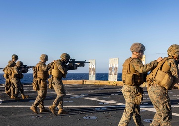 Sun's out, Guns out: Marines with the 26th MEU(SOC)’s Logistics Battalion Conduct Live-Fire Training