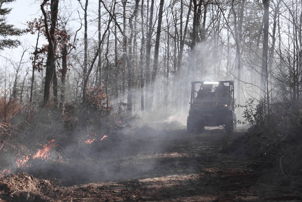 Quantico Firefighters Conduct Controlled Burn