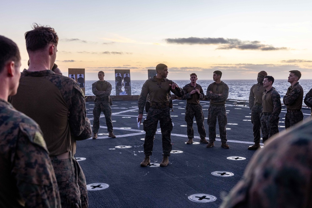 Day and Night: Marines with the 26th MEU(SOC)'s Ground Combat Element Conduct Night Range