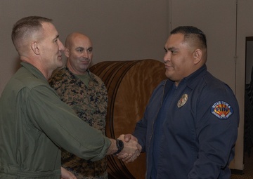 Col. Jared K. Stone presents awards to civilian employees
