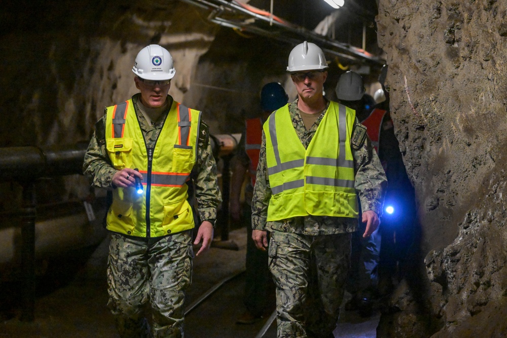 JTF-RH and NCT-RH Visit the Red Hill Bulk Fuel Storage Facility with the commander of Navy Installations Command