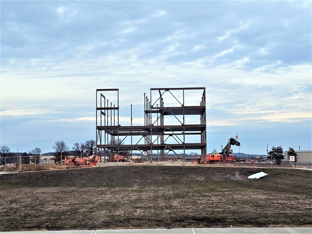 February 2024 barracks construction at Fort McCoy