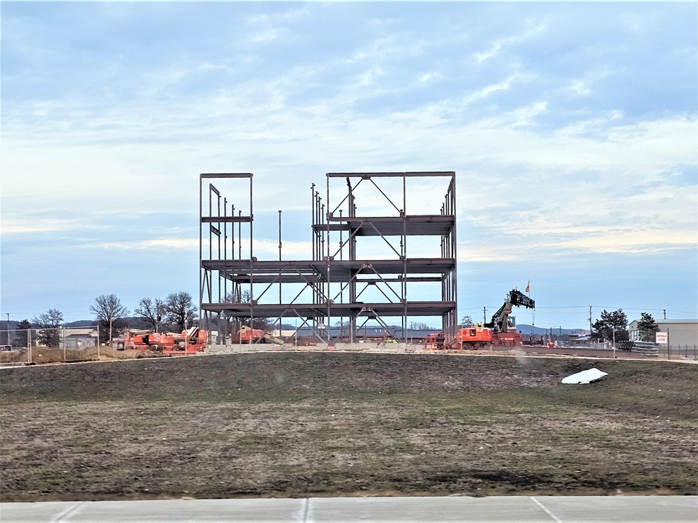 February 2024 barracks construction at Fort McCoy