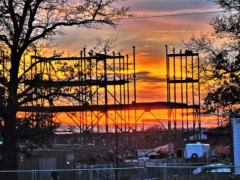 February 2024 barracks construction at Fort McCoy