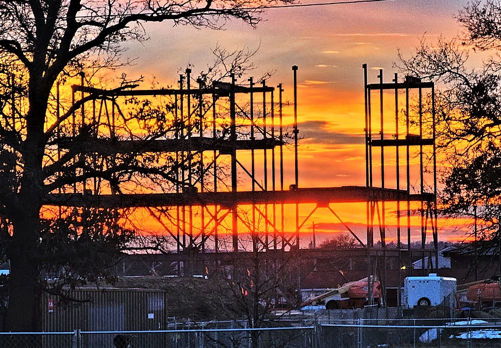 February 2024 barracks construction at Fort McCoy