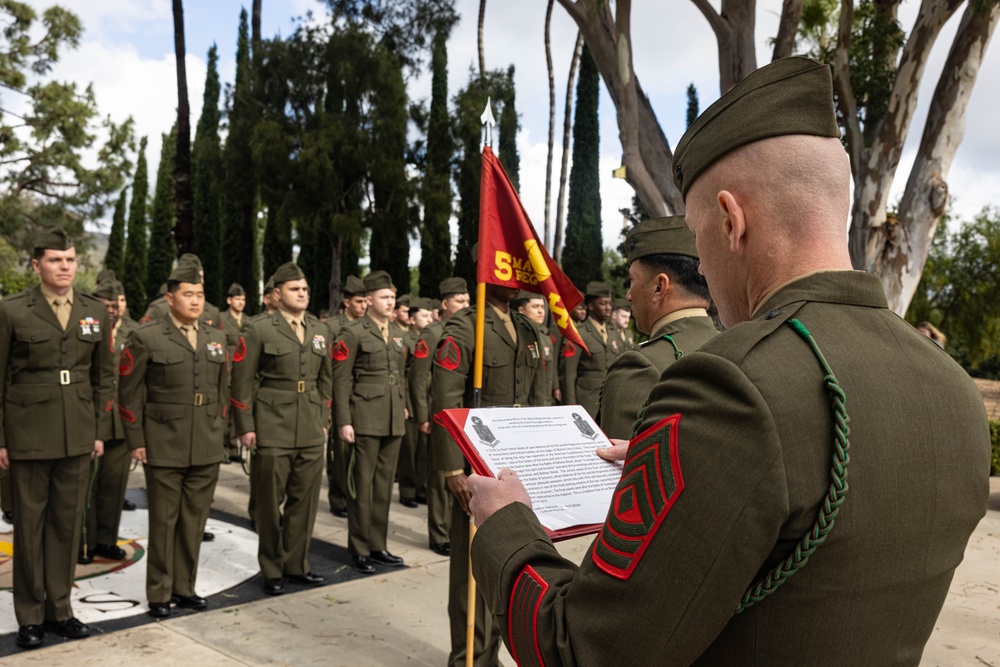 5th Marines holds French Fourragere ceremony