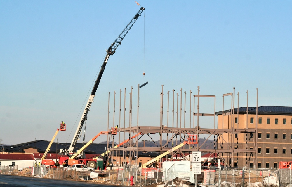 February 2024 barracks construction at Fort McCoy