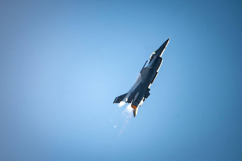 The F-16 Viper Demonstration Team continues pre-season training