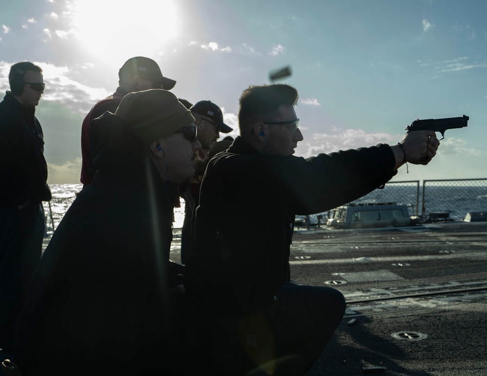 USS Delbert D. Black Operates in the Mediterranean Sea