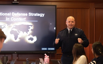 College students learn National Defense Strategy from Air National Guard and Army leaders