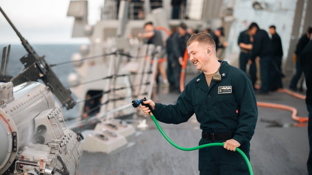 USS Delbert D. Black Operates in the Mediterranean Sea