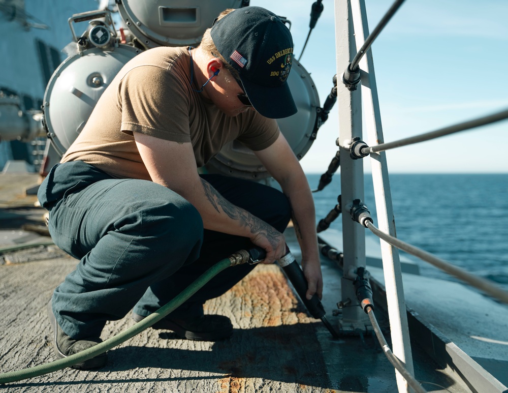 USS Delbert D. Black Operates in the Mediterranean Sea