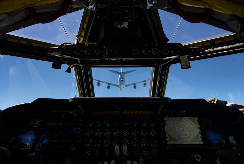 BTF flies over the Pacific Ocean