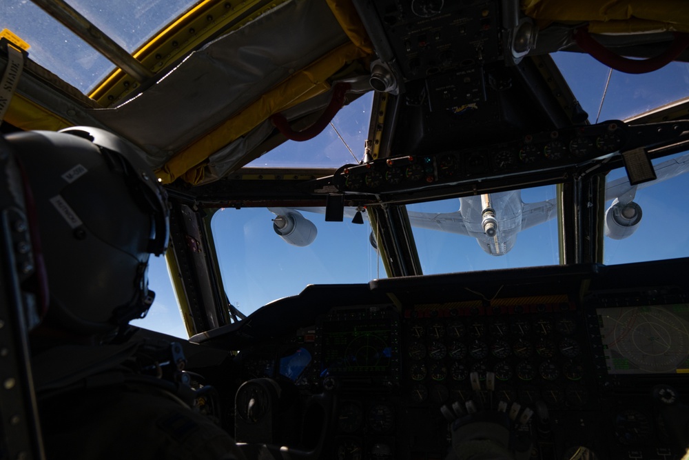 BTF flies over the Pacific Ocean