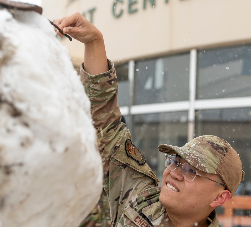 Yokota ALS class 24-B constructs snowman