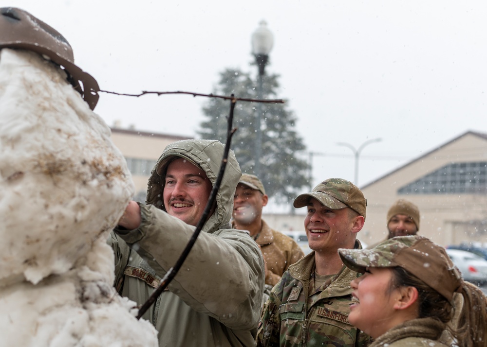 Yokota ALS class 24-B constructs snowman