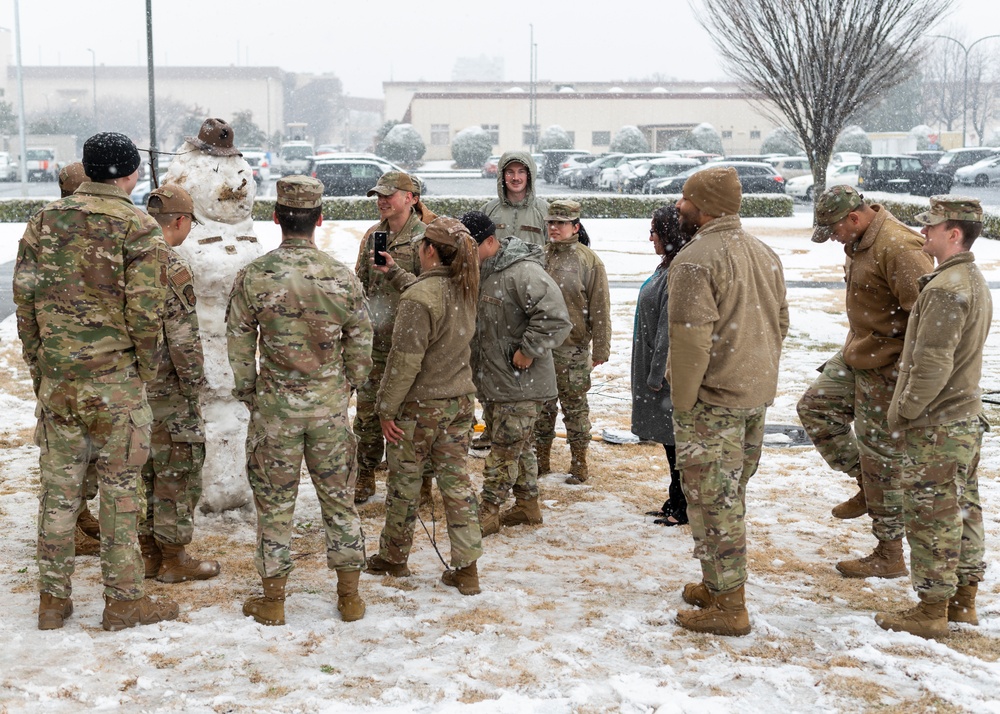 Yokota ALS class 24-B constructs snowman
