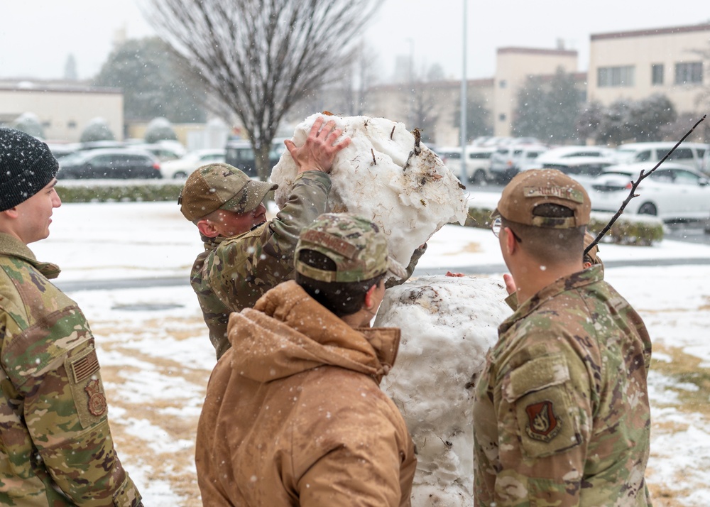 Yokota ALS class 24-B constructs snowman