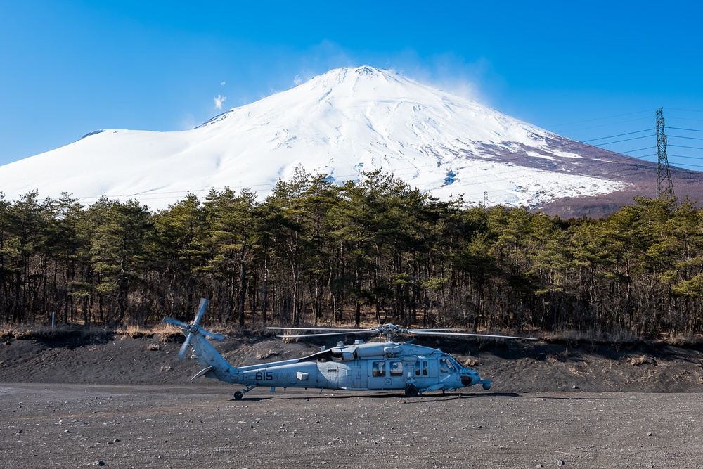 The Golden Falcons of HSC-12 Conduct Flight Operations