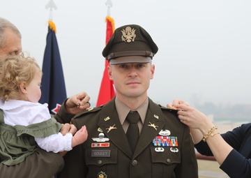 Maj. Ryan Goulet promotes to Lt. Col.