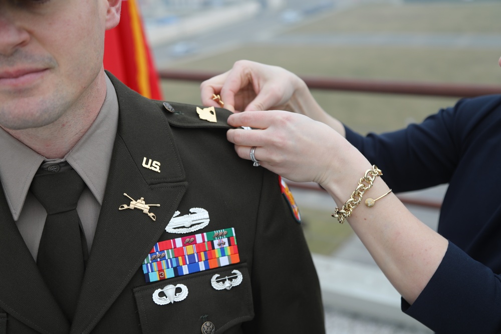 Maj. Ryan Goulet promotes to Lt. Col.