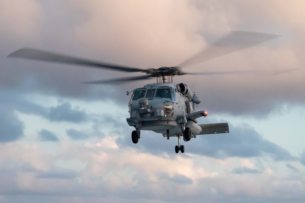 USS Dewey Flight Ops