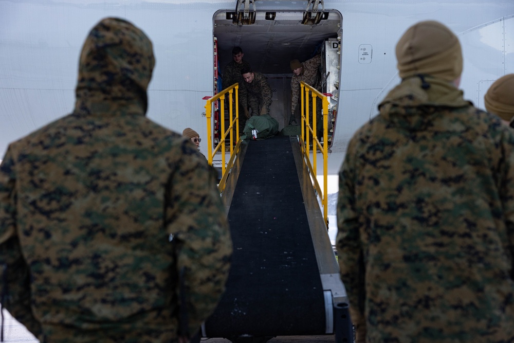 U.S. Marines with 2nd Marine Aircraft Wing arrive in Norway for Exercise Nordic Response 24