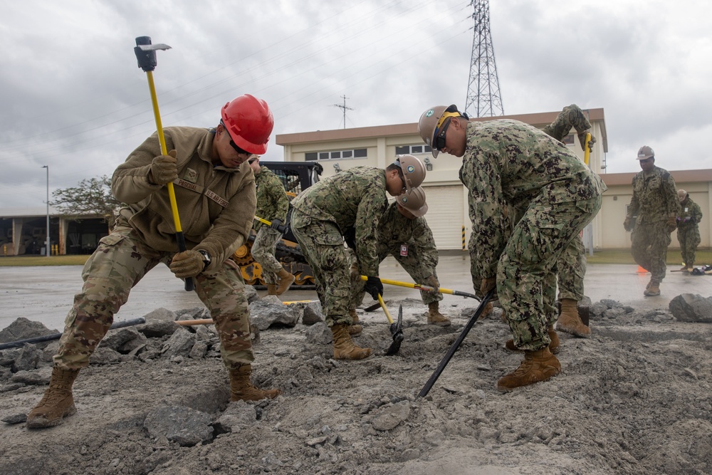 Seabees, Airman, and Marines Work Together During Keen Edge '24