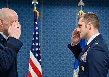 CSAF Allvin presents 2022 Kolligian Trophy