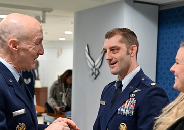 CSAF Allvin presents 2022 Kolligian Trophy