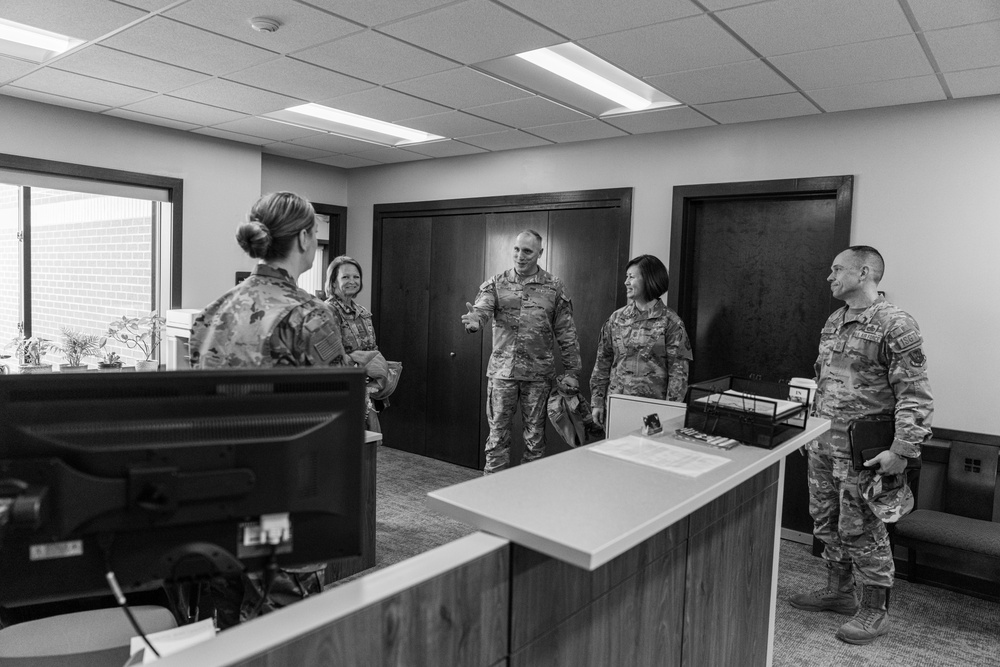 CMSAF Bass visits 110th Wing HQ