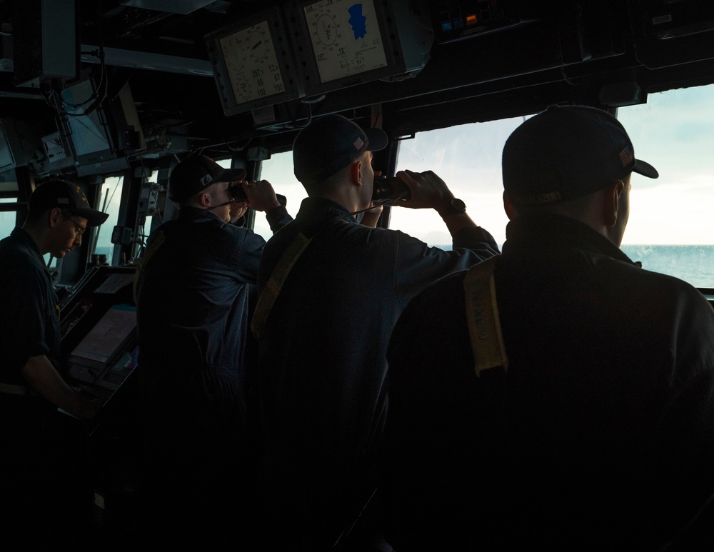 USS Delbert D. Black Transits the Strait of Gibraltar