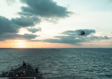 USS Delbert D. Black Transits the Strait of Gibraltar